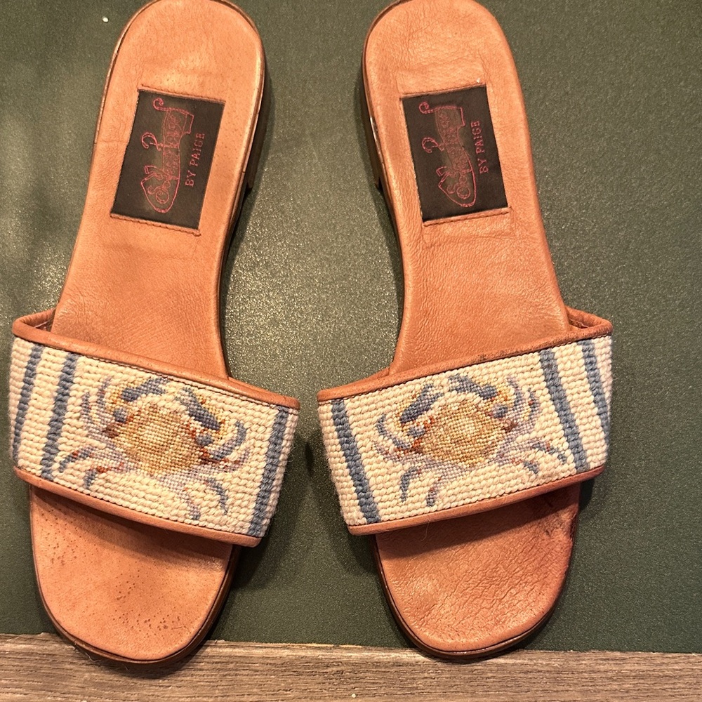 PAIGE Tan Leather Sandals